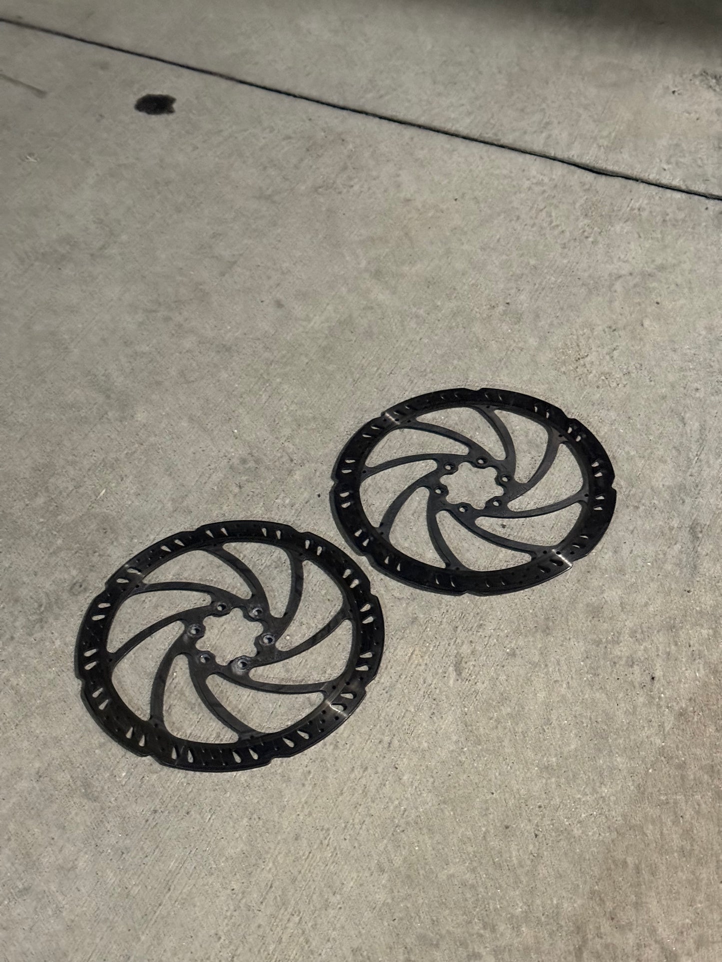 Tektro 180mm rotors front and rear