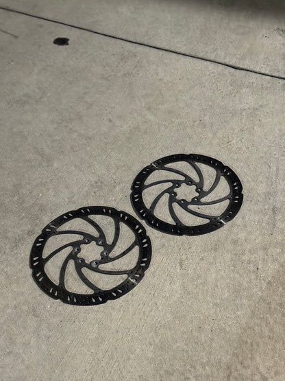 Tektro 180mm rotors front and rear