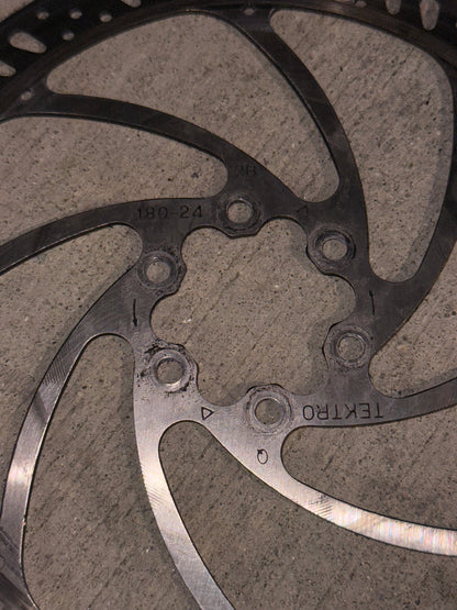 Tektro 180mm rotors front and rear